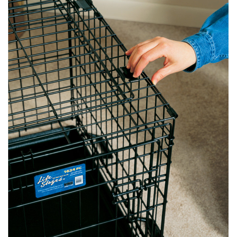 Life stages double top door dog crate